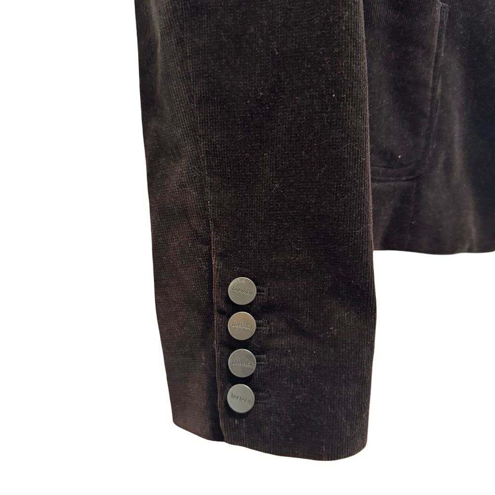 Tahari Brown corduroy Blazer sz 14 office casual everyday - Picture 4 of 14